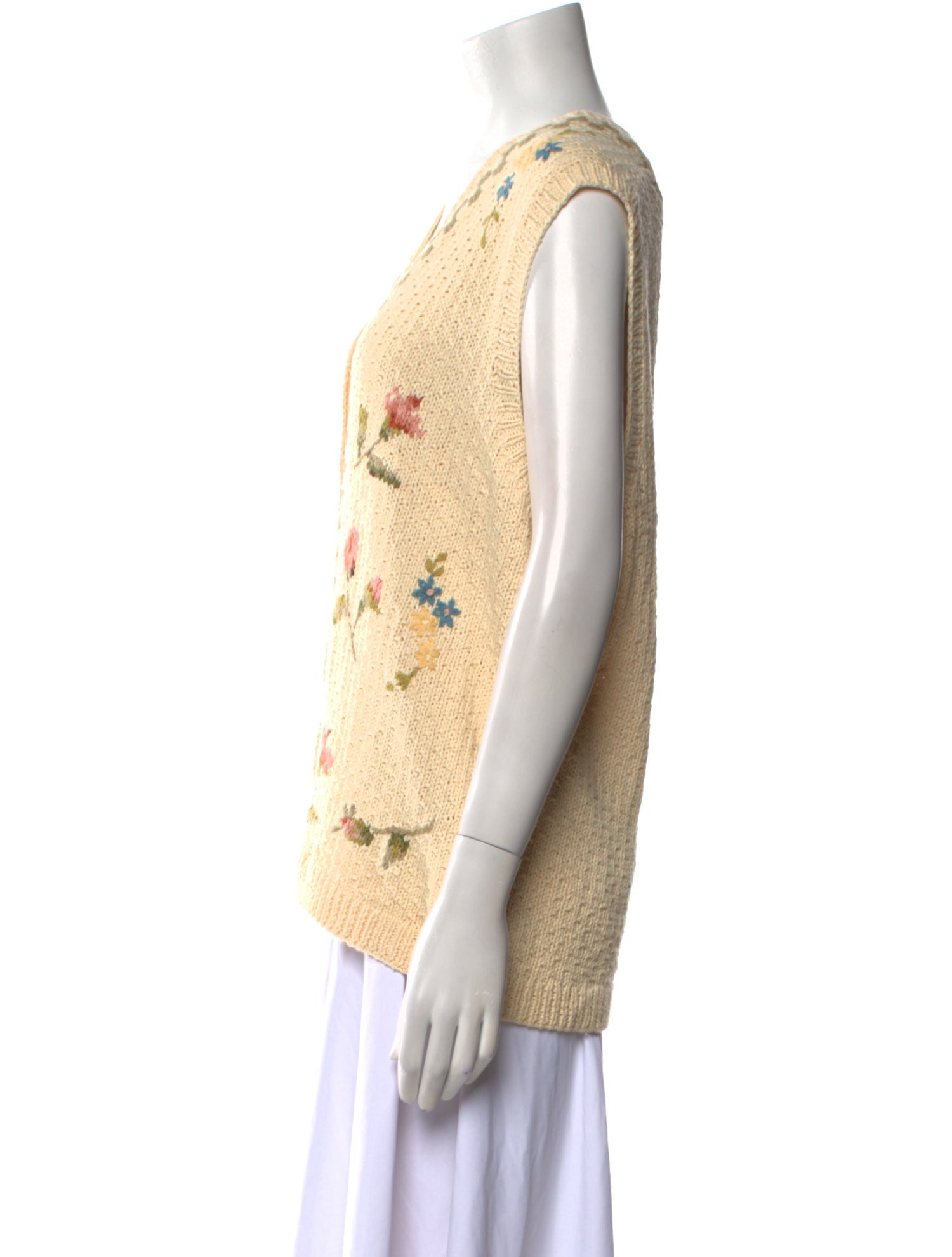 Marisa Christina Printed V-Neck Sweater