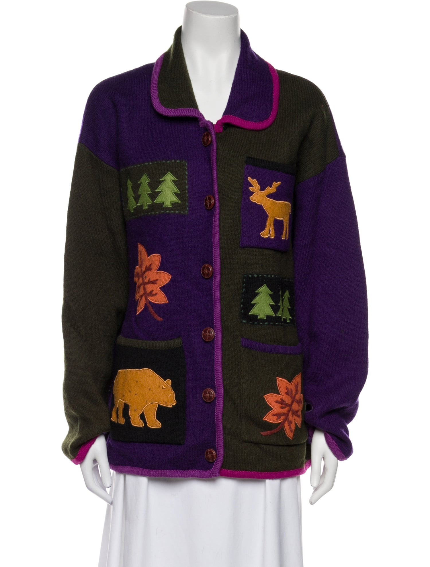 Marisa Christina Wool Printed Sweater