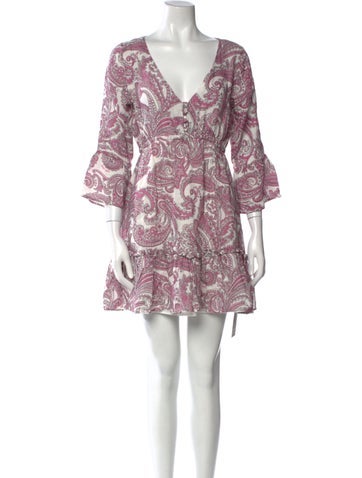 MC2 Saint Barth Dresses Paisley Print Mini Dress S