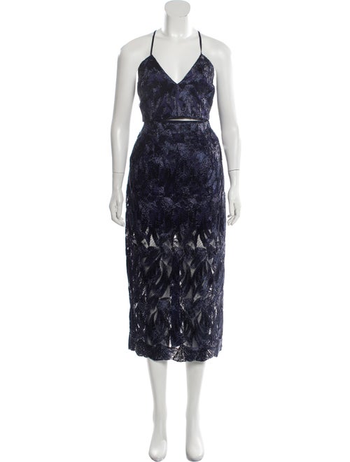 Alice McCall Metallic Midi Skirt Set metallic