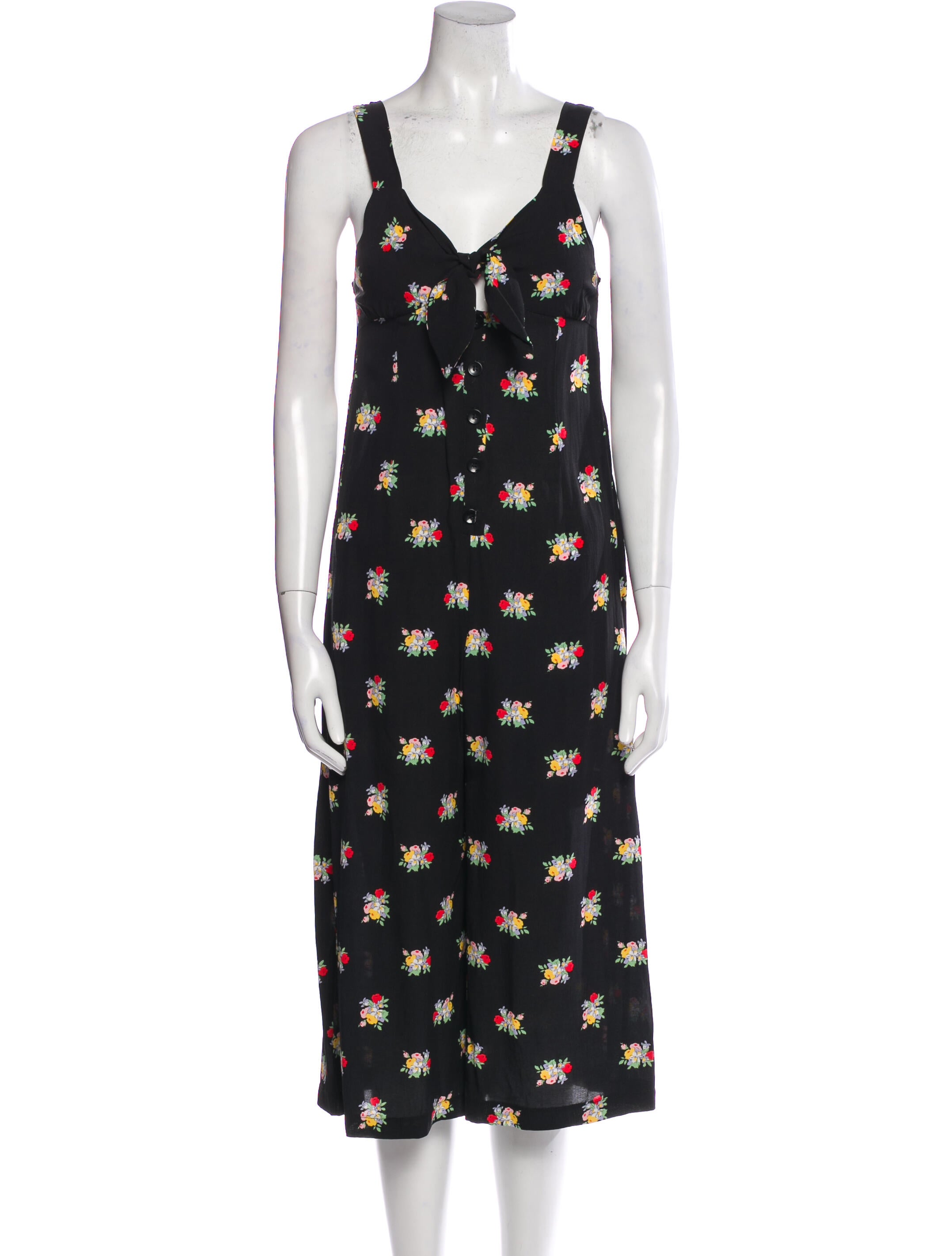 Alice McCall Floral Print V-Neck Overalls