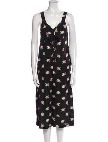 Alice McCall Jumpsuits and Rompers Floral Print V-Neck Overalls Us0, UK4 | XS