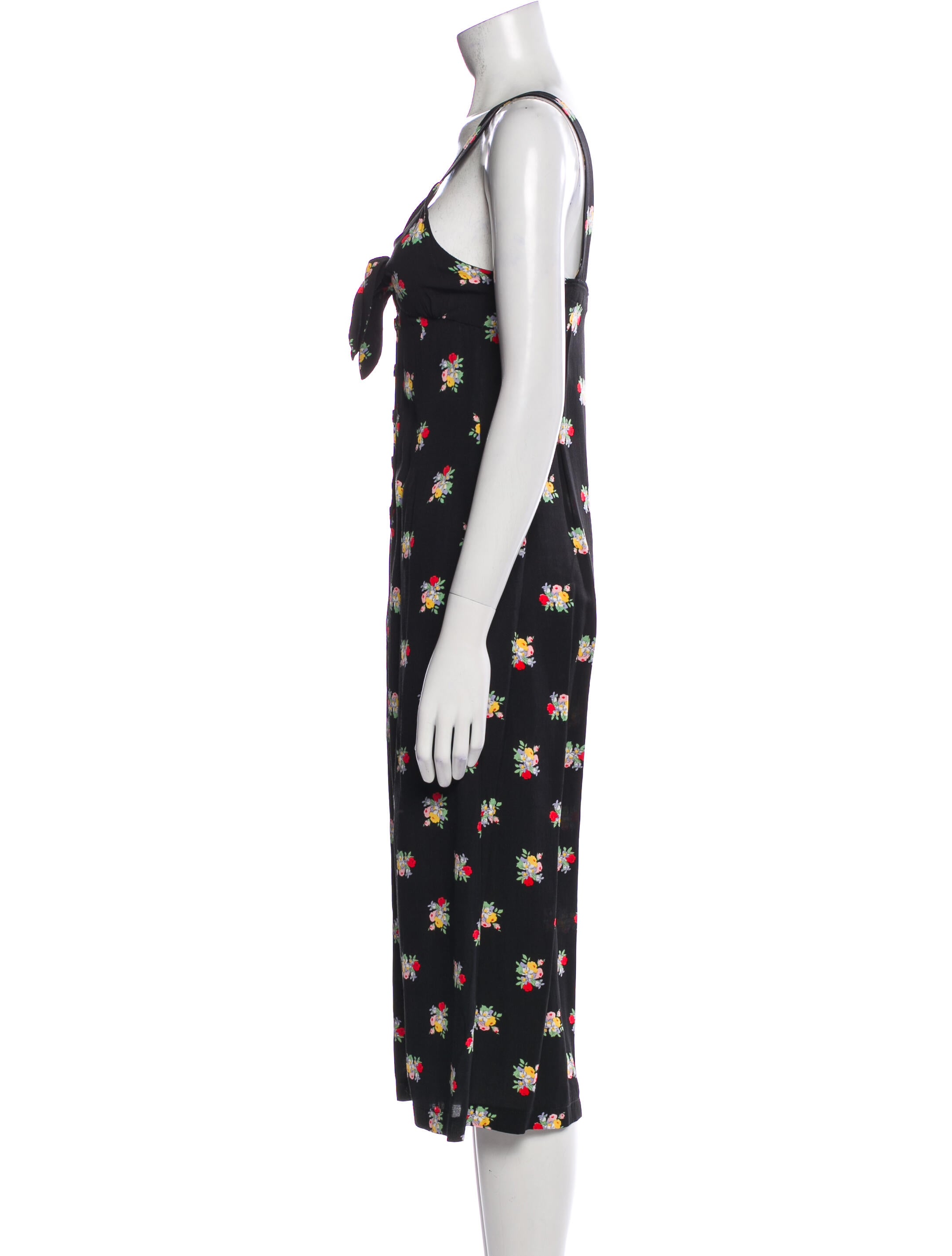 Alice McCall Floral Print V-Neck Overalls