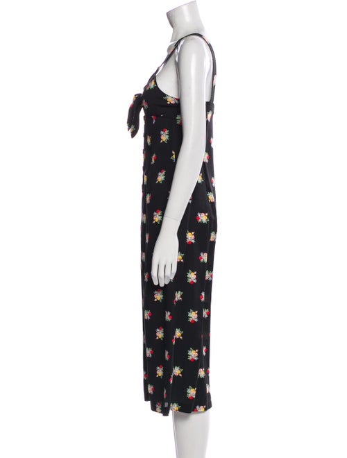 Alice McCall Floral Print V-Neck Overalls