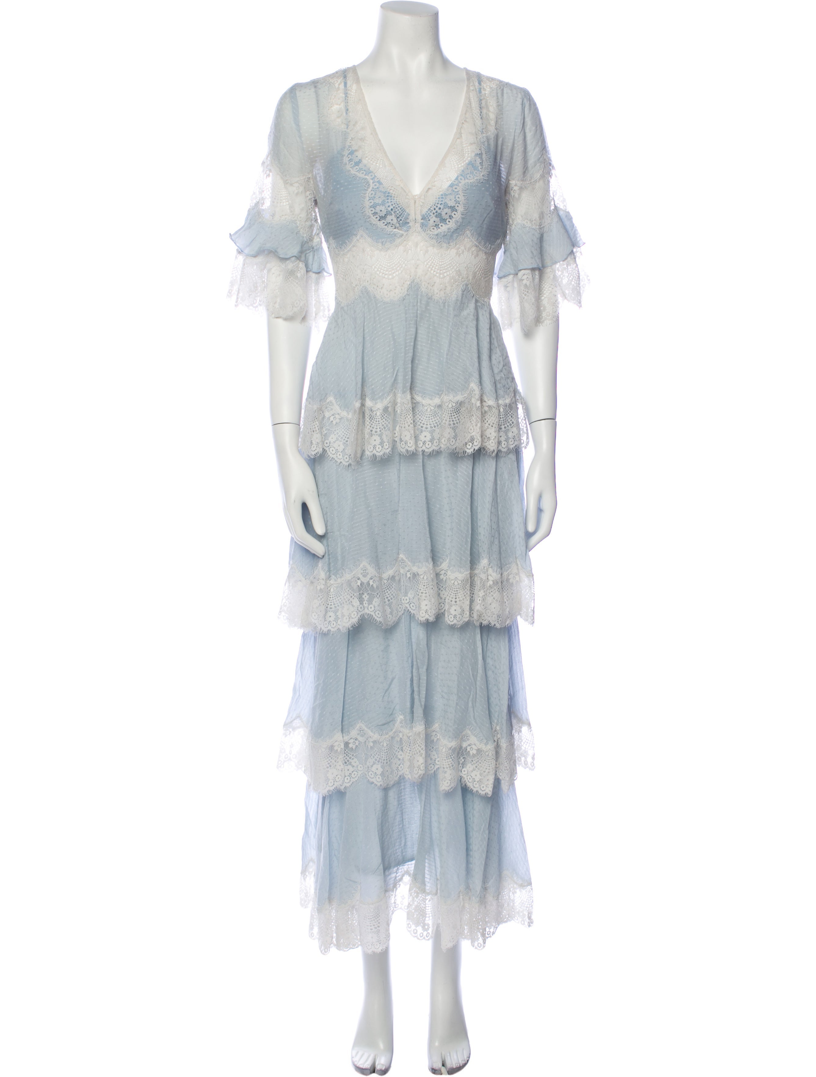 Alice McCall Plunge Neckline Long Dress - Blue Dresses, Clothing - WMCCL26647 | The RealReal Alice McCall Plunge Neckline Long Dress - Blue Dresses, Clothing - WMCCL26647 | The RealReal