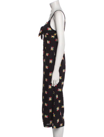 Alice McCall Floral Print Square Neckline Jumpsuit