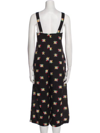 Alice McCall Floral Print Square Neckline Jumpsuit