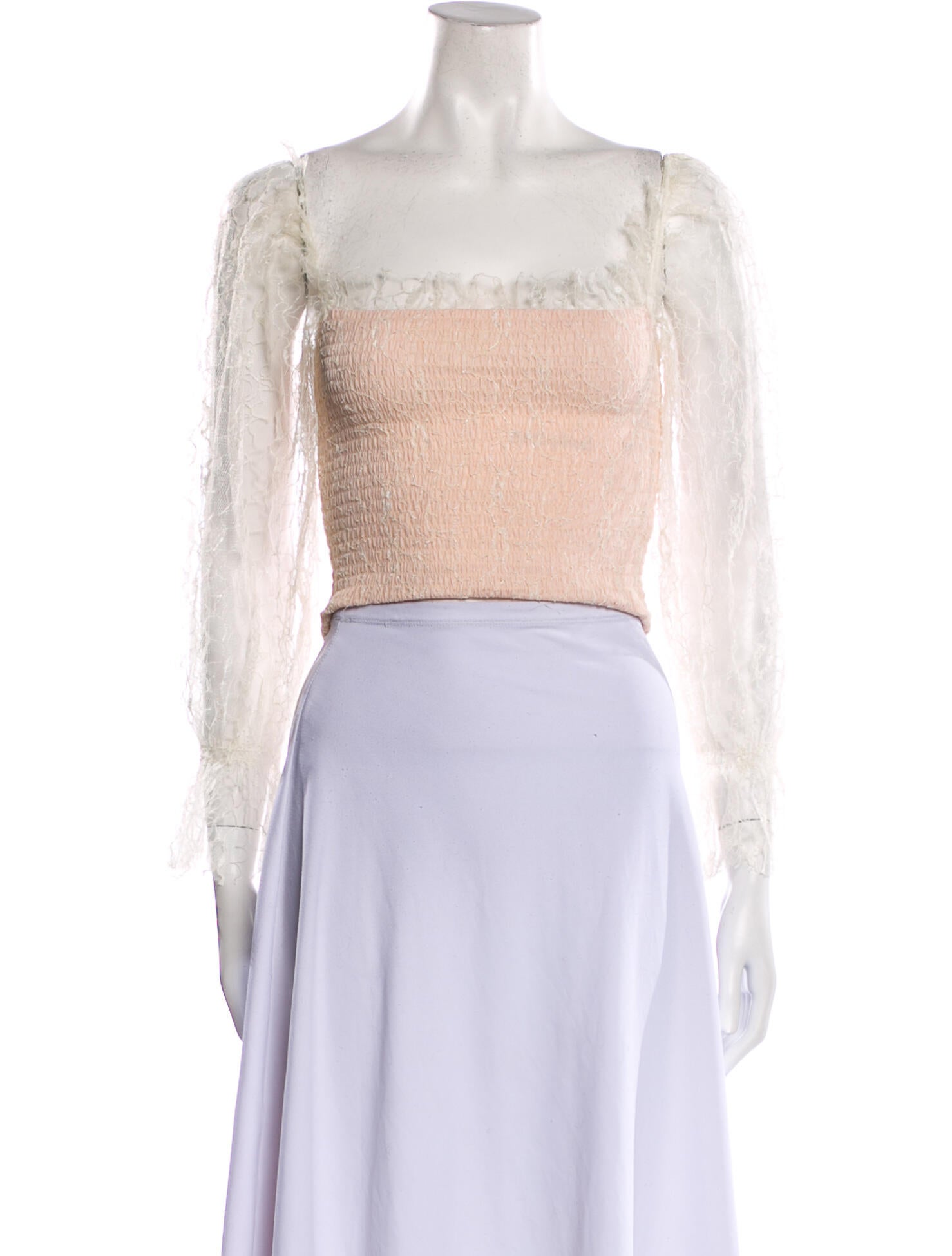 Alice McCall Nylon Square Neckline Crop Top