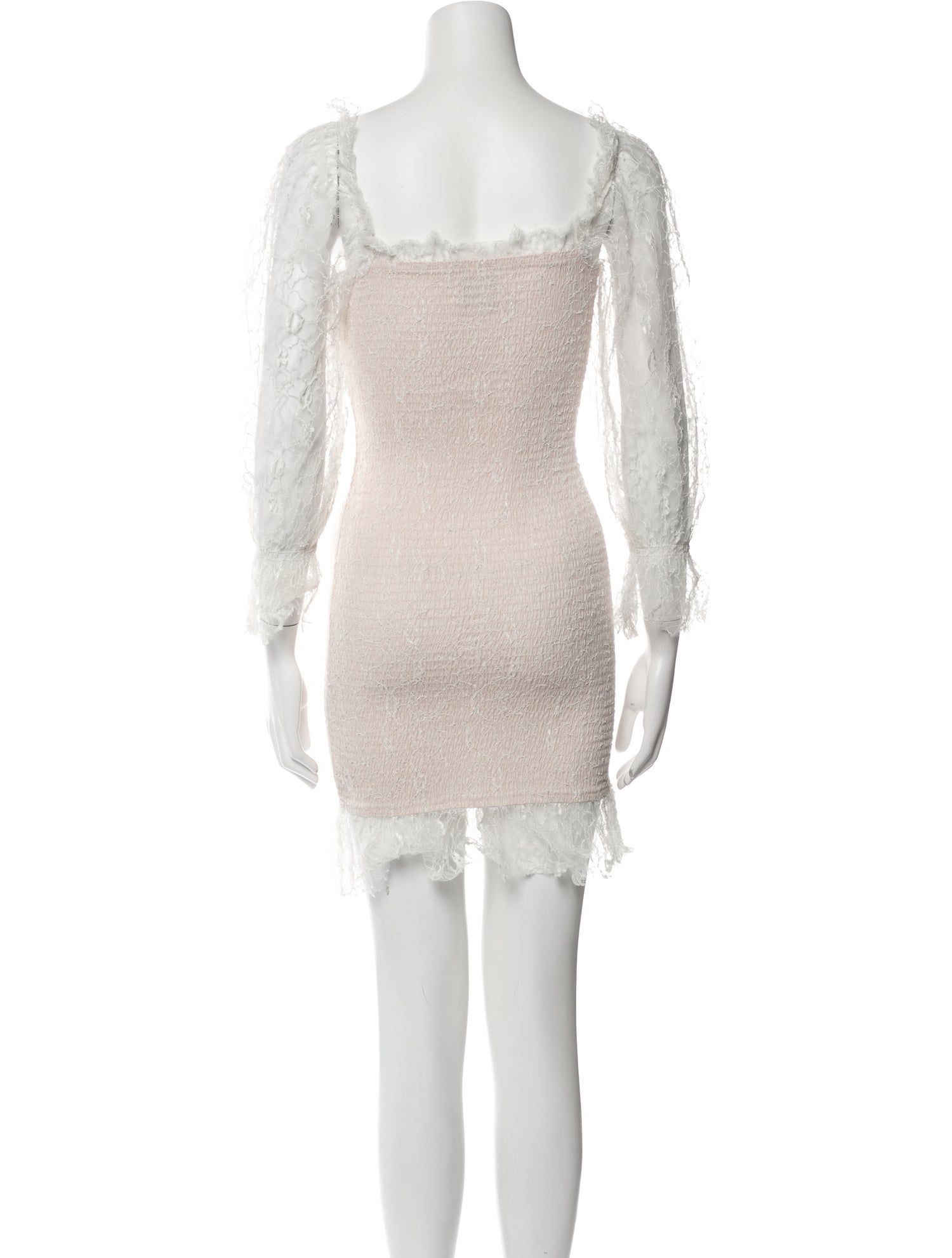 chinese dress ladies LUCIENNE LACE DRESS IN WHITE AND BEIGE | CULT MIA