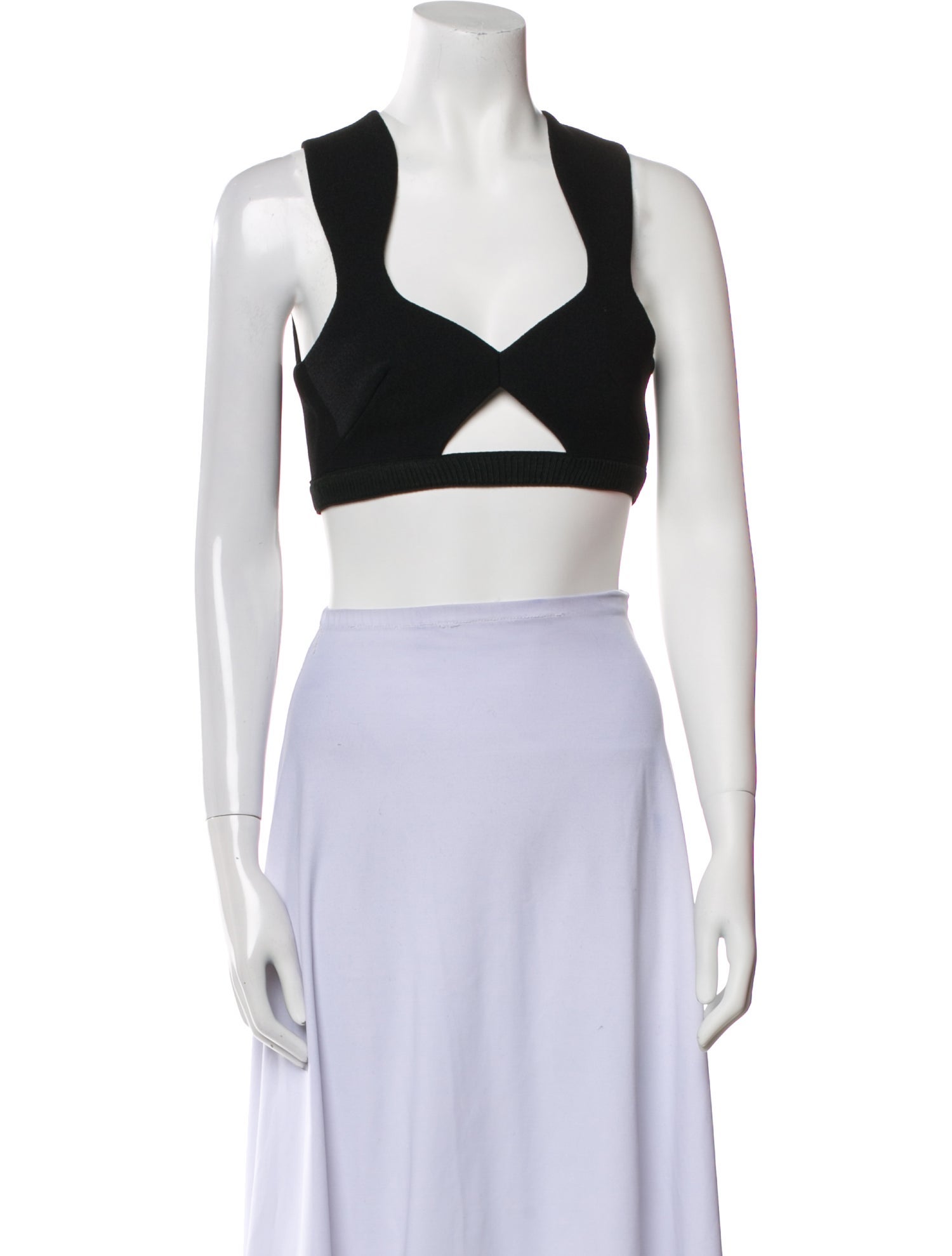Alice McCall V-Neck Sleeveless Crop Top
