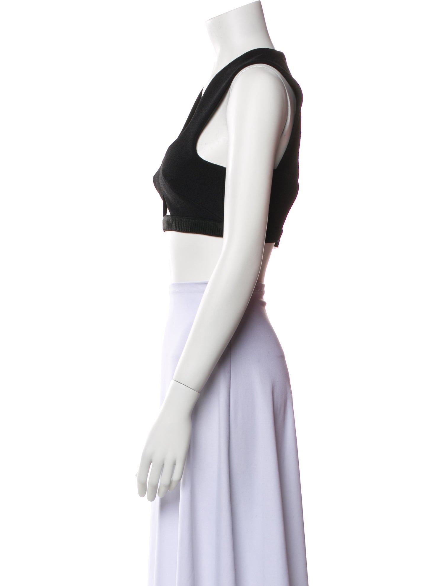 Alice McCall V-Neck Sleeveless Crop Top