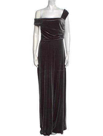 Halston Square Neckline Jumpsuit
