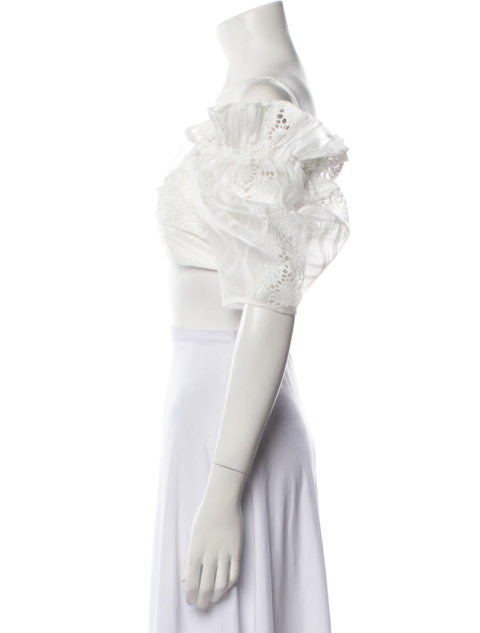 Alice McCall Off-The-Shoulder Short Sleeve Crop Top w/ Tags