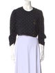 Alice McCall Polka Dot Print Crew Neck Crop Top