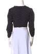 Alice McCall Polka Dot Print Crew Neck Crop Top