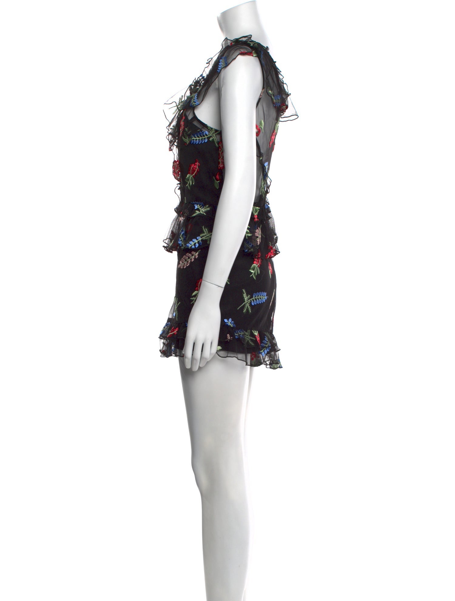 Alice McCall Printed Plunge Neckline Romper