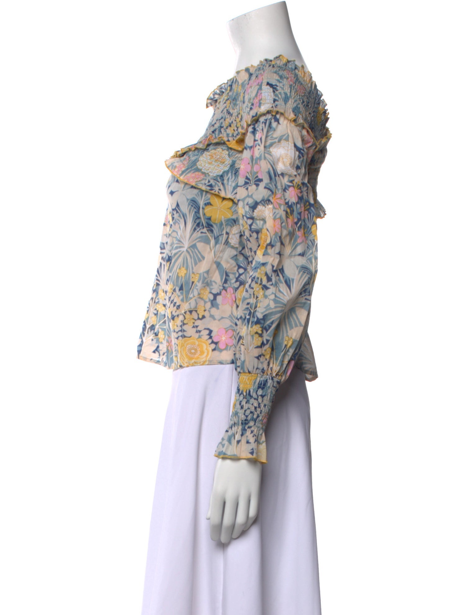 Alice McCall Floral Print Square Neckline Blouse