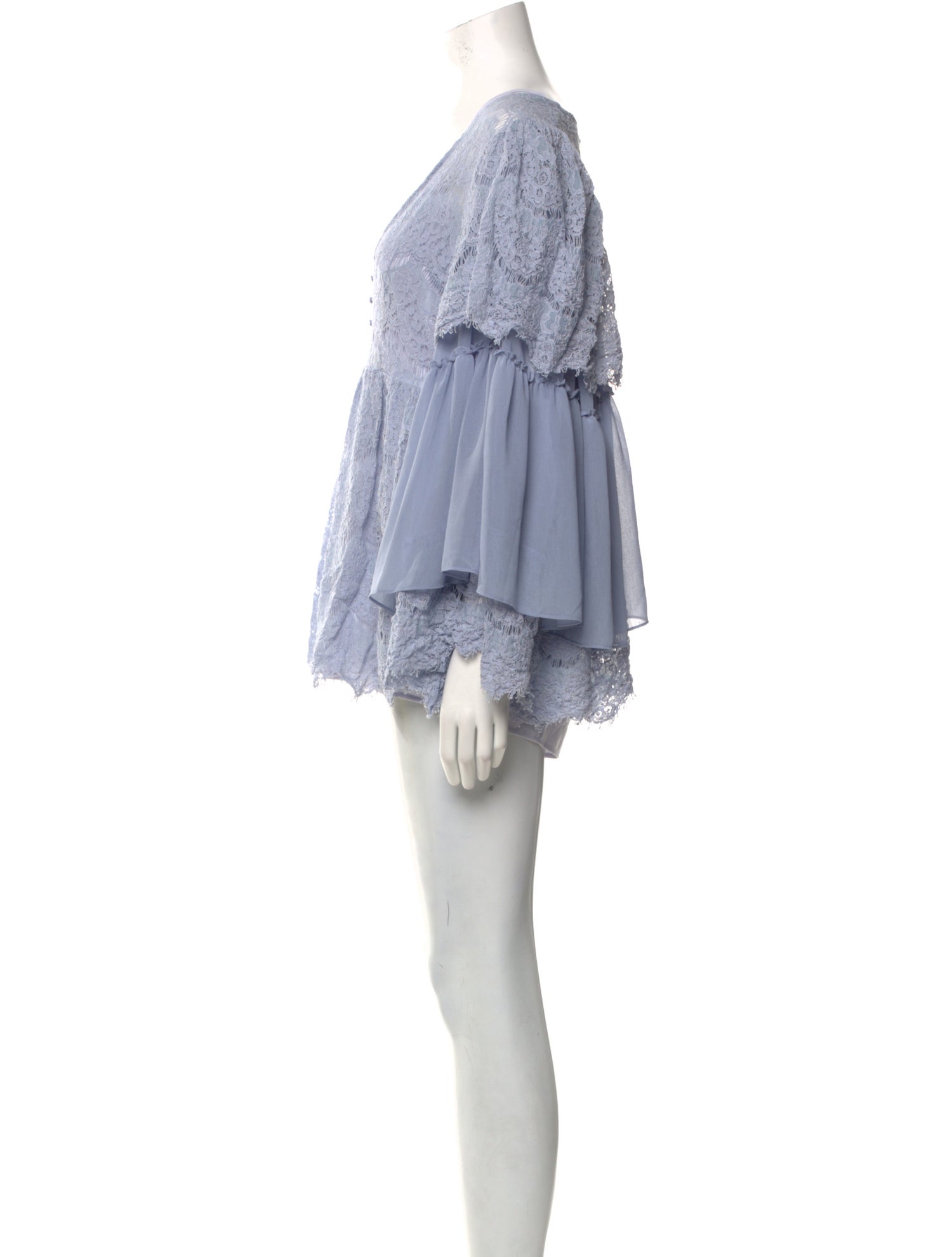 Alice McCall Lace Pattern V-Neck Romper