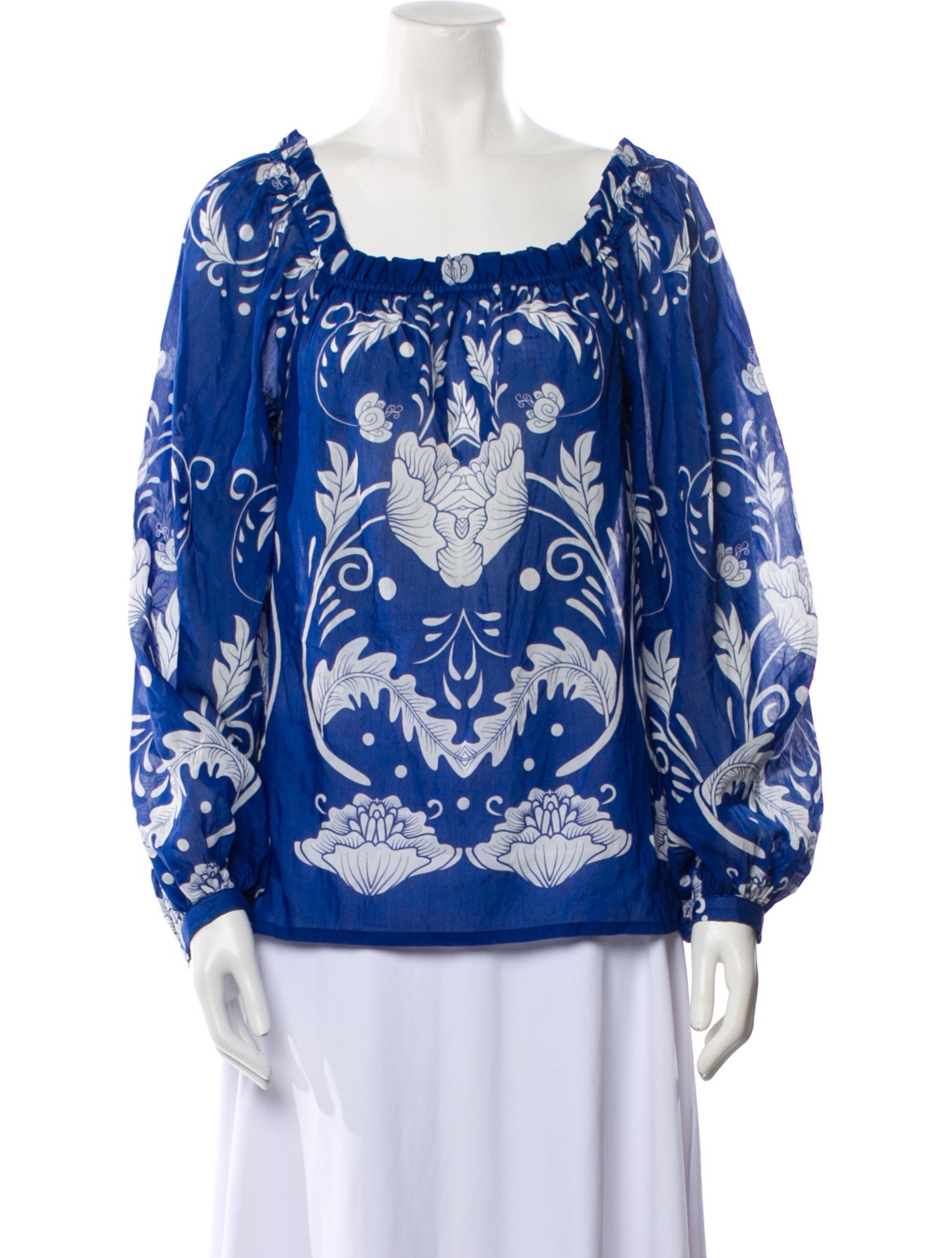 Alice McCall Floral Print Square Neckline Blouse