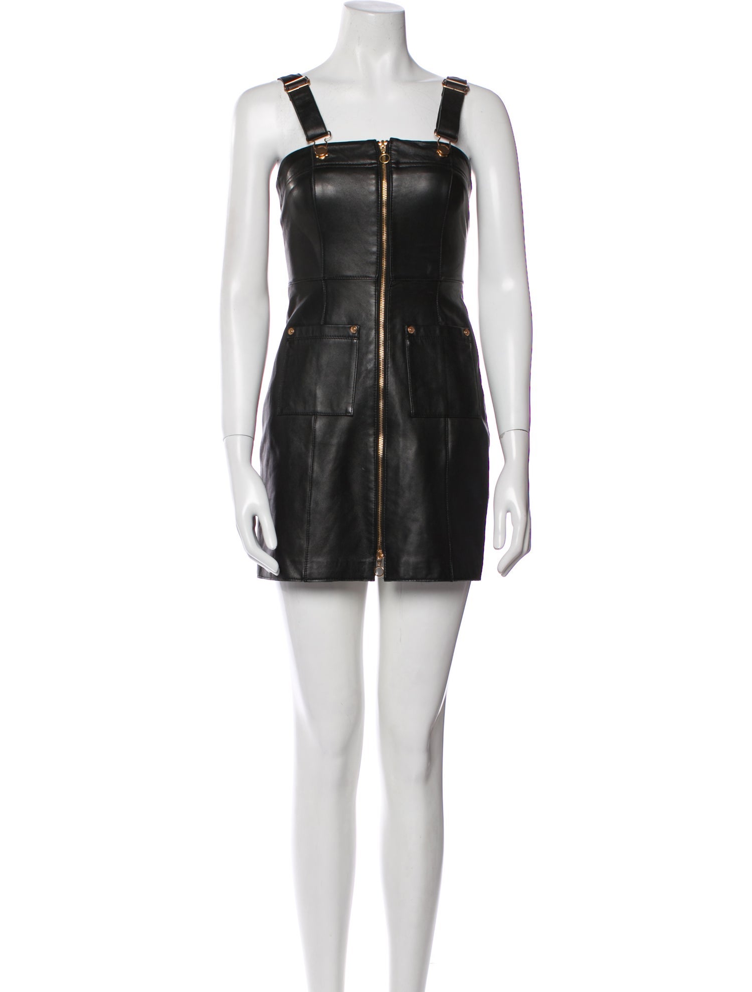 Alice McCall Lamb Leather Mini Dress