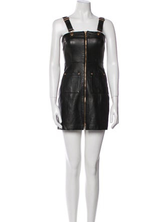 Alice McCall Lamb Leather Mini Dress