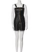 Alice McCall Lamb Leather Mini Dress