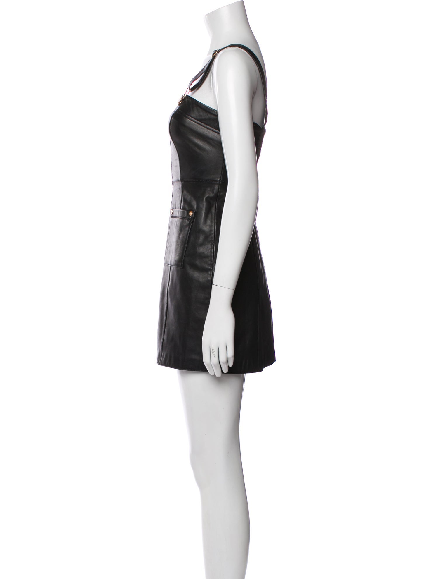 Alice McCall Lamb Leather Mini Dress