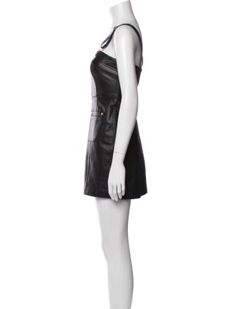 Alice McCall Lamb Leather Mini Dress