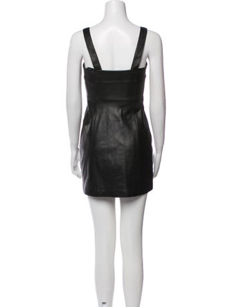 Alice McCall Lamb Leather Mini Dress