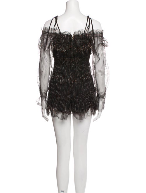 Alice McCall Striped Square Neckline Romper