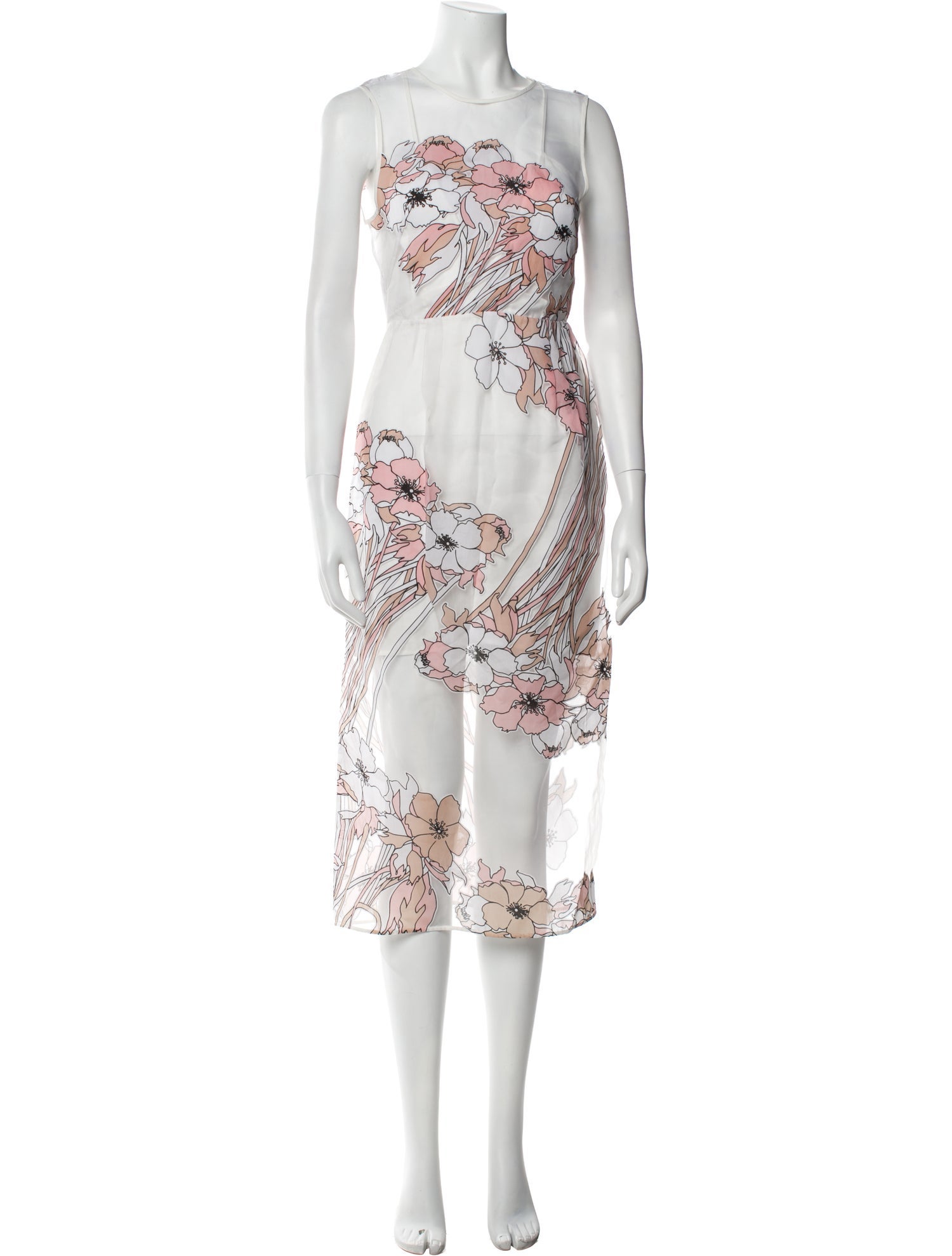 Alice McCall Floral Print Midi Length Dress