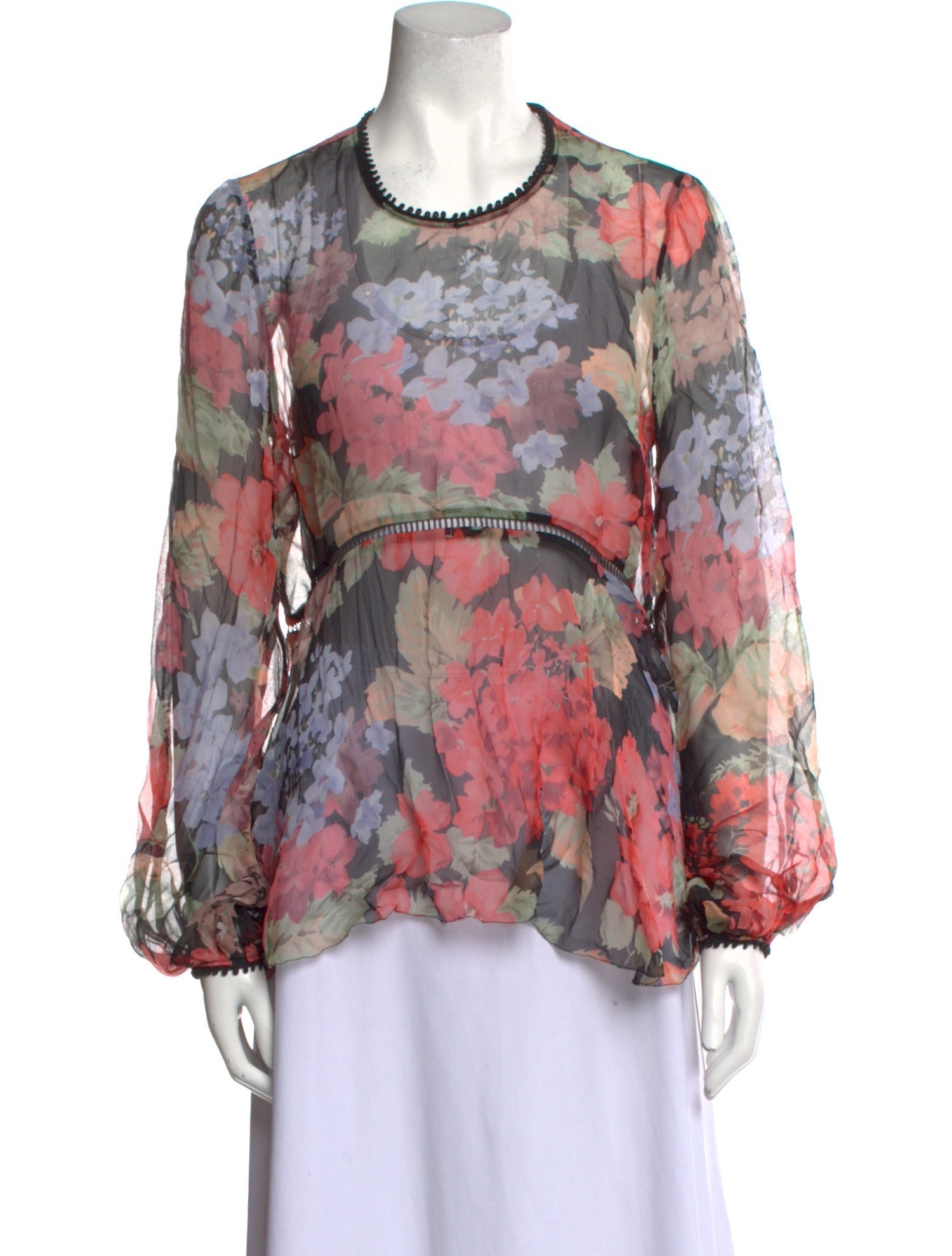 Alice McCall Silk Floral Print Blouse