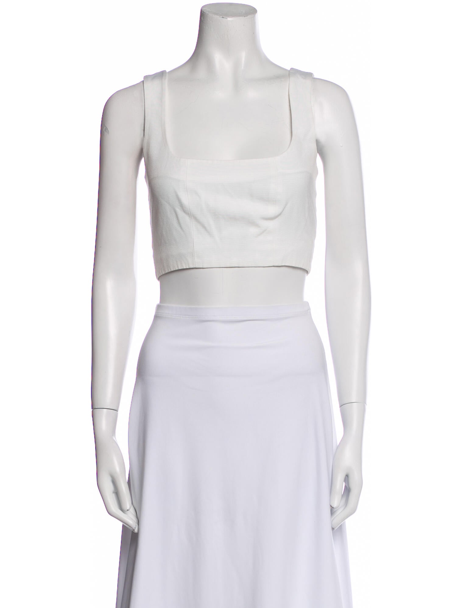 Alice McCall Square Neckline Sleeveless Crop Top