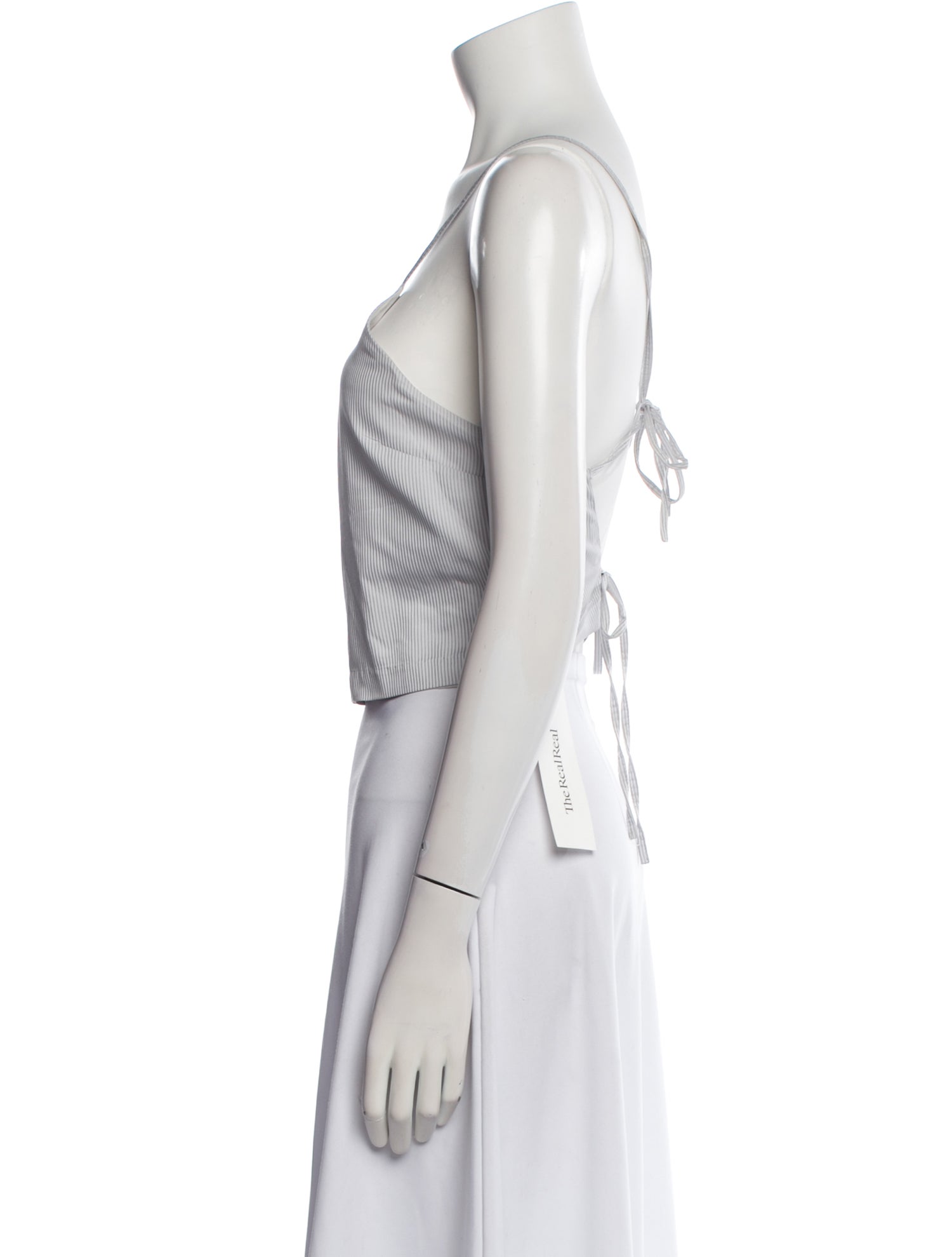 Alice McCall Square Neckline Sleeveless Crop Top