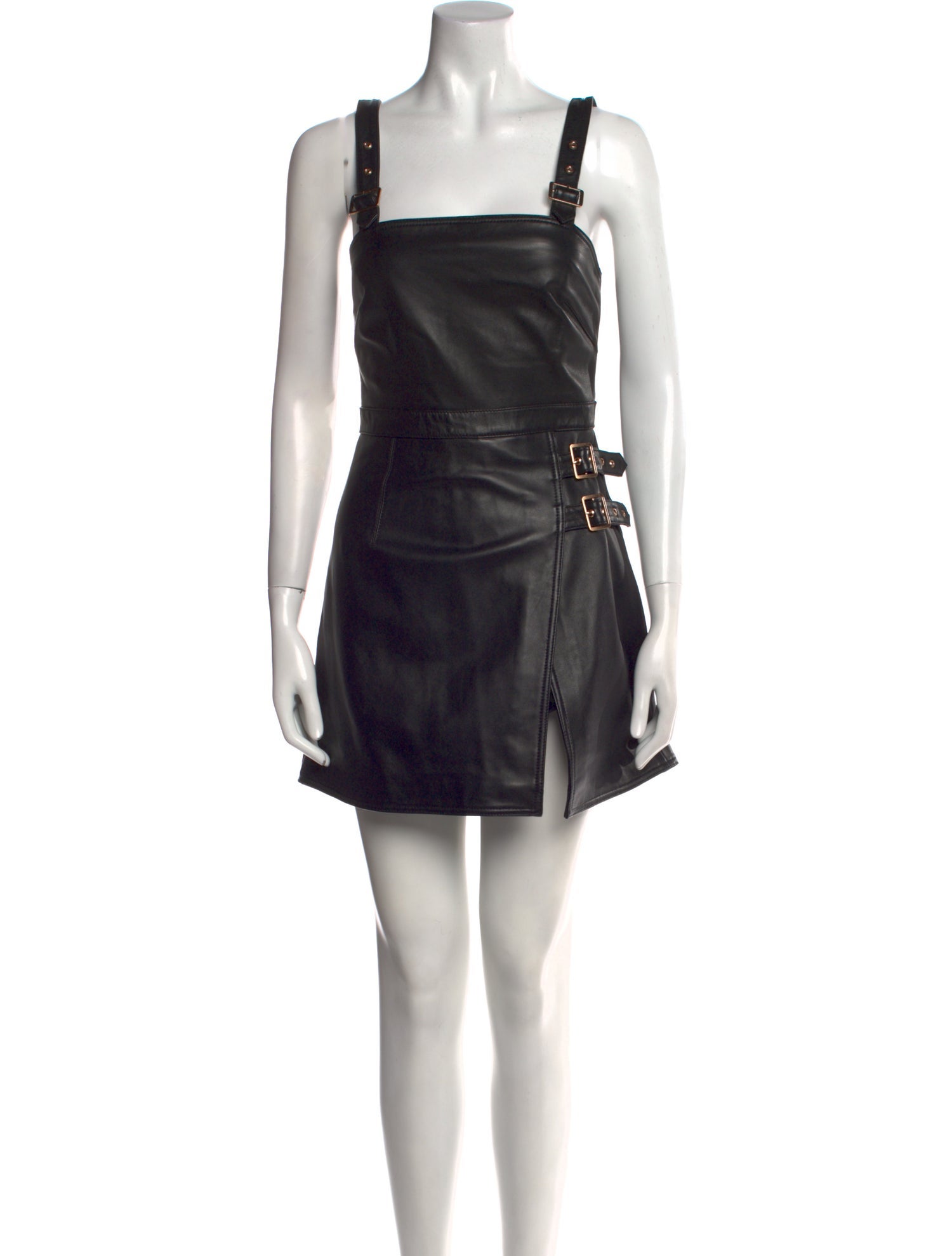 Alice McCall Leather Square Neckline Romper