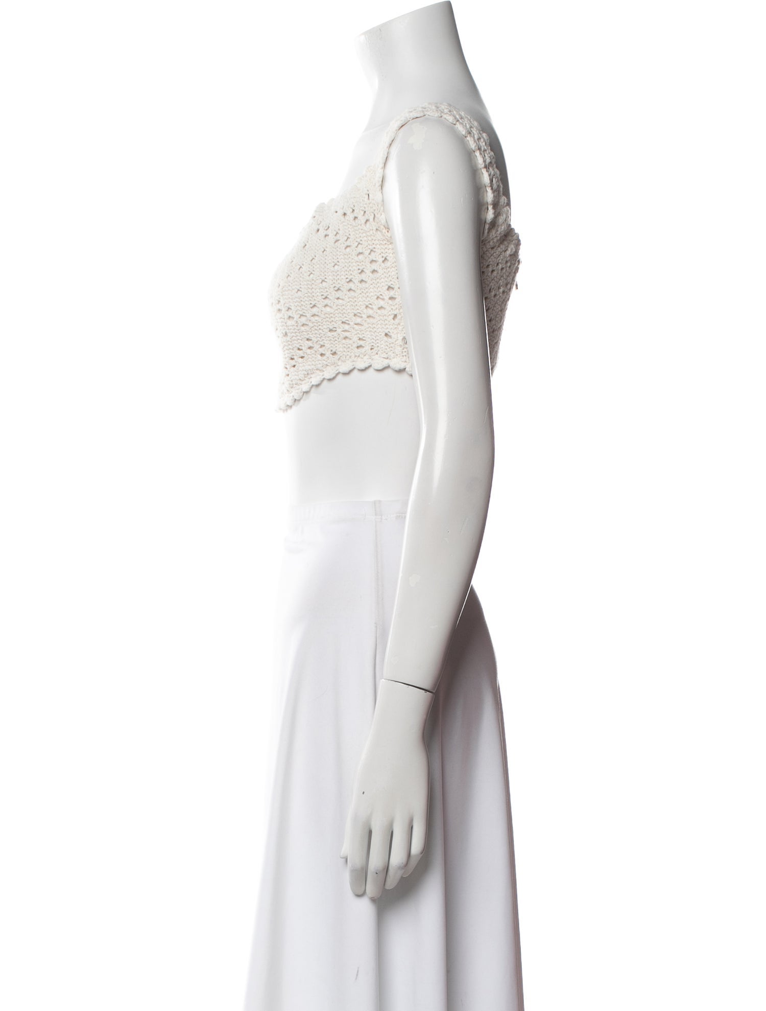 Alice McCall Square Neckline Sleeveless Crop Top