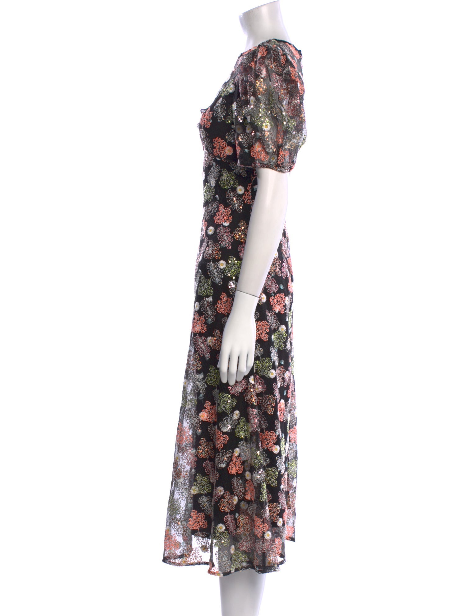 Alice McCall Floral Print Midi Length Dress