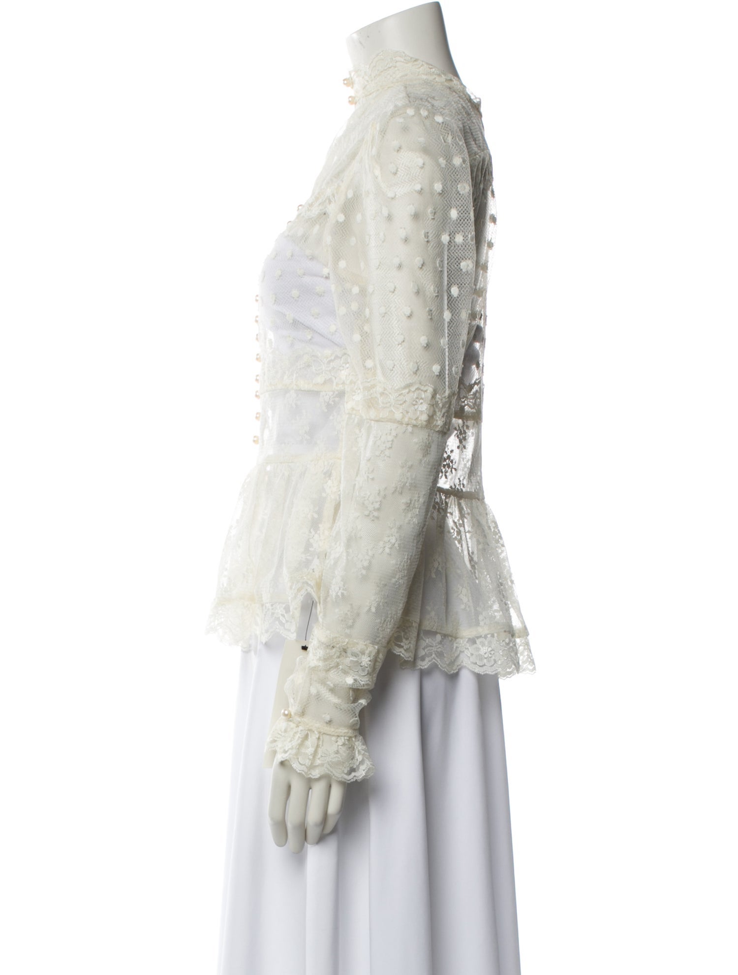 Alice McCall Mock Neck Long Sleeve Blouse