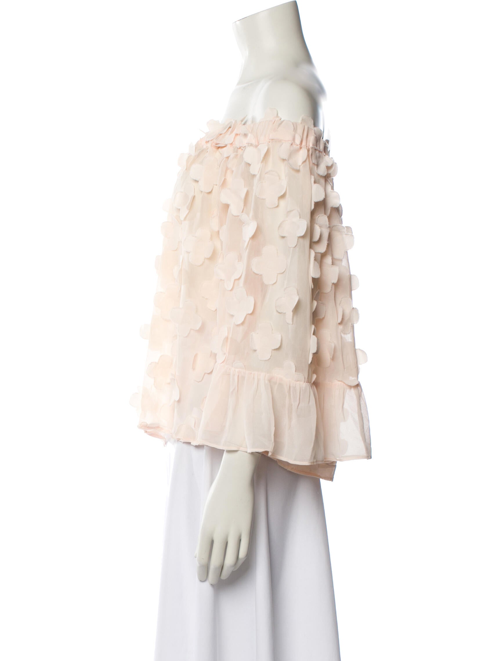 Alice McCall Floral Print Off-The-Shoulder Blouse