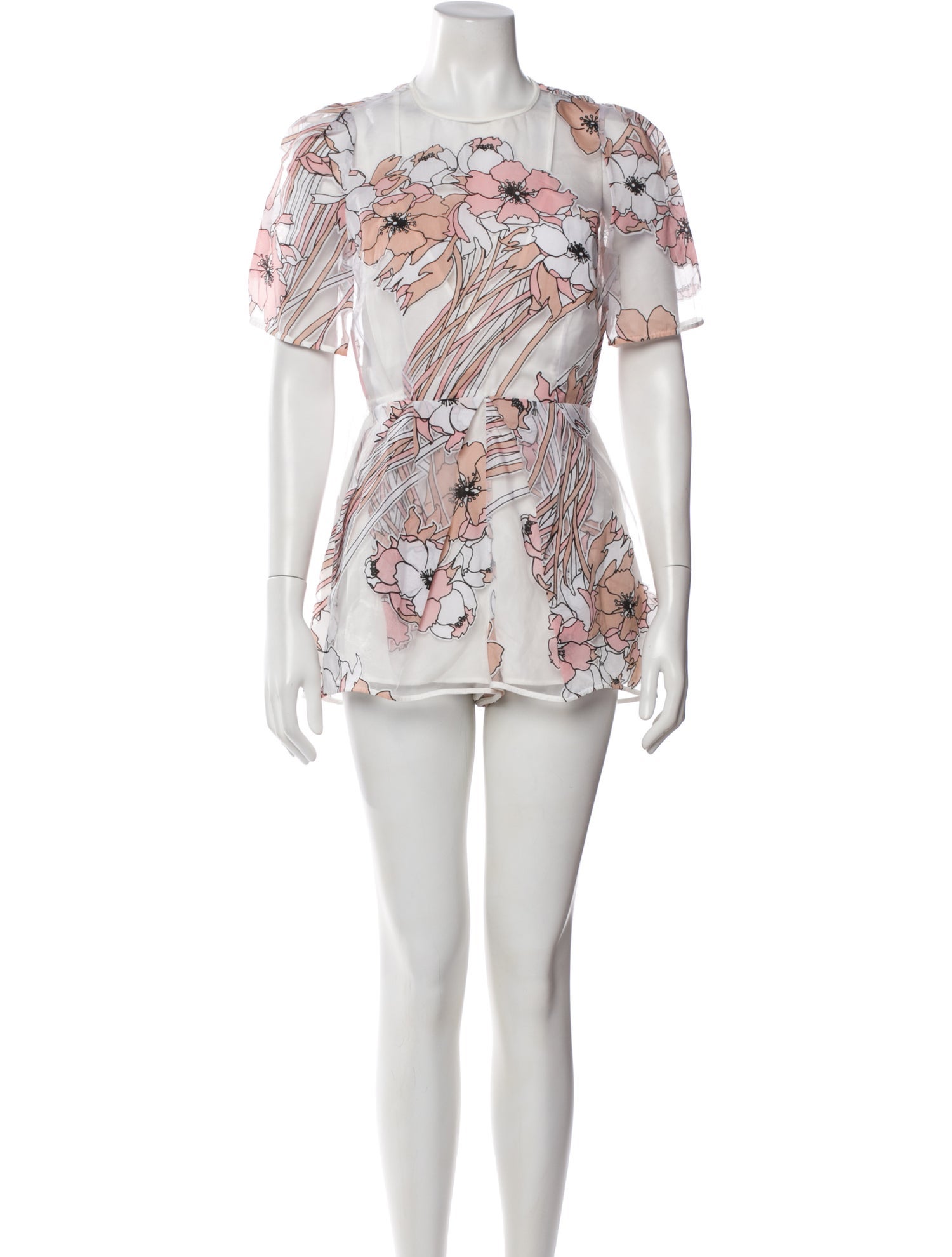 Alice McCall Printed Crew Neck Romper