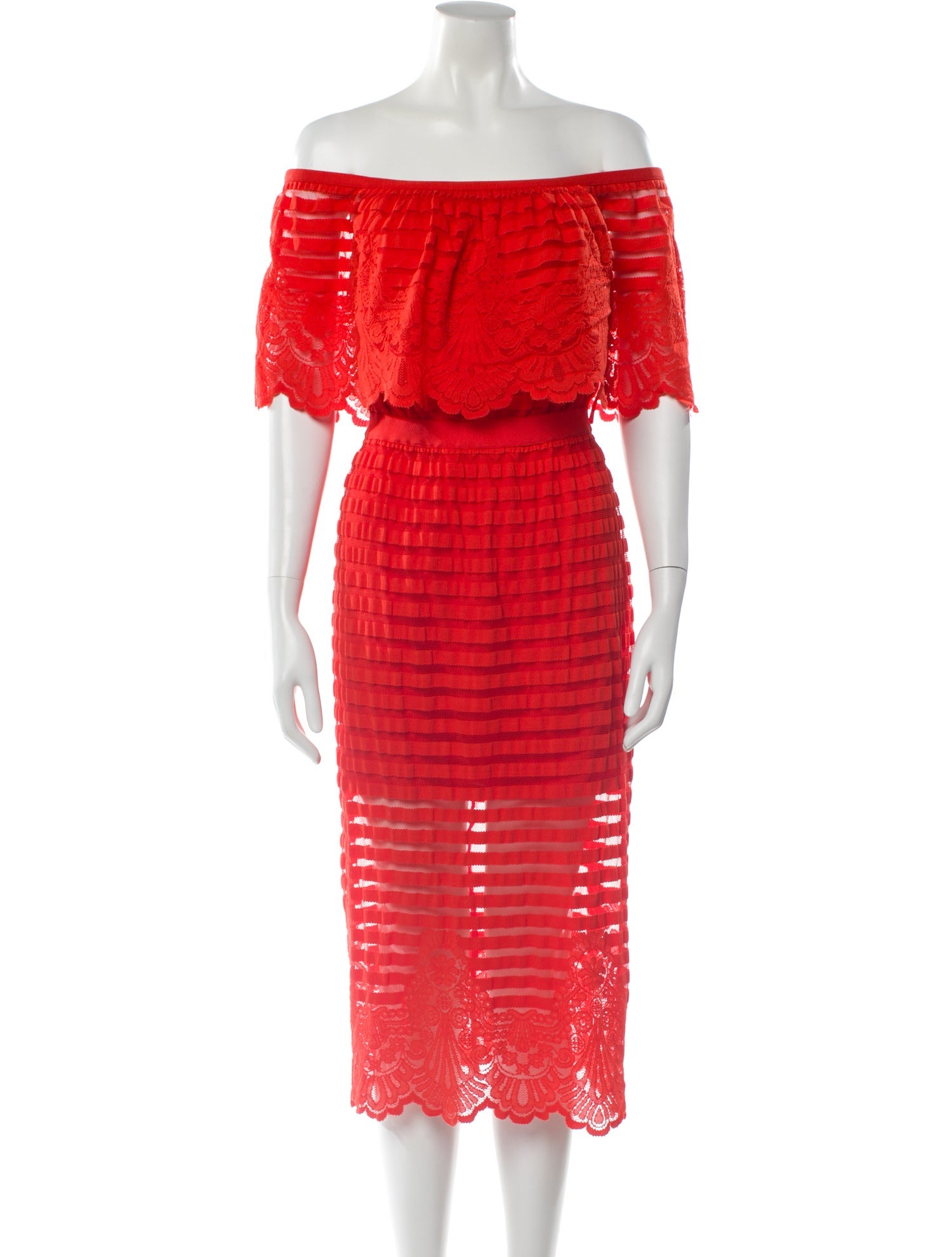 Alice McCall Off-The-Shoulder Midi Length Dress