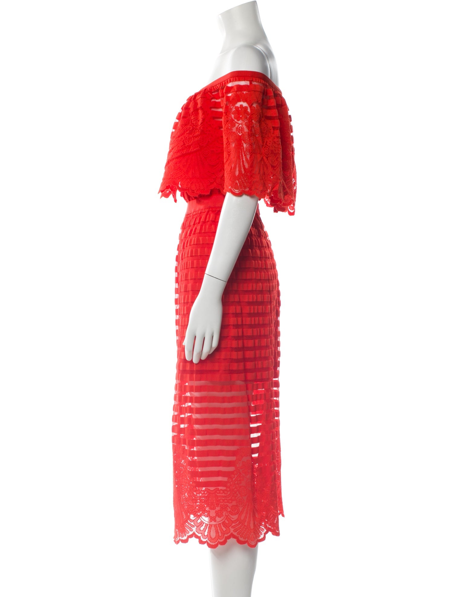 Alice McCall Off-The-Shoulder Midi Length Dress