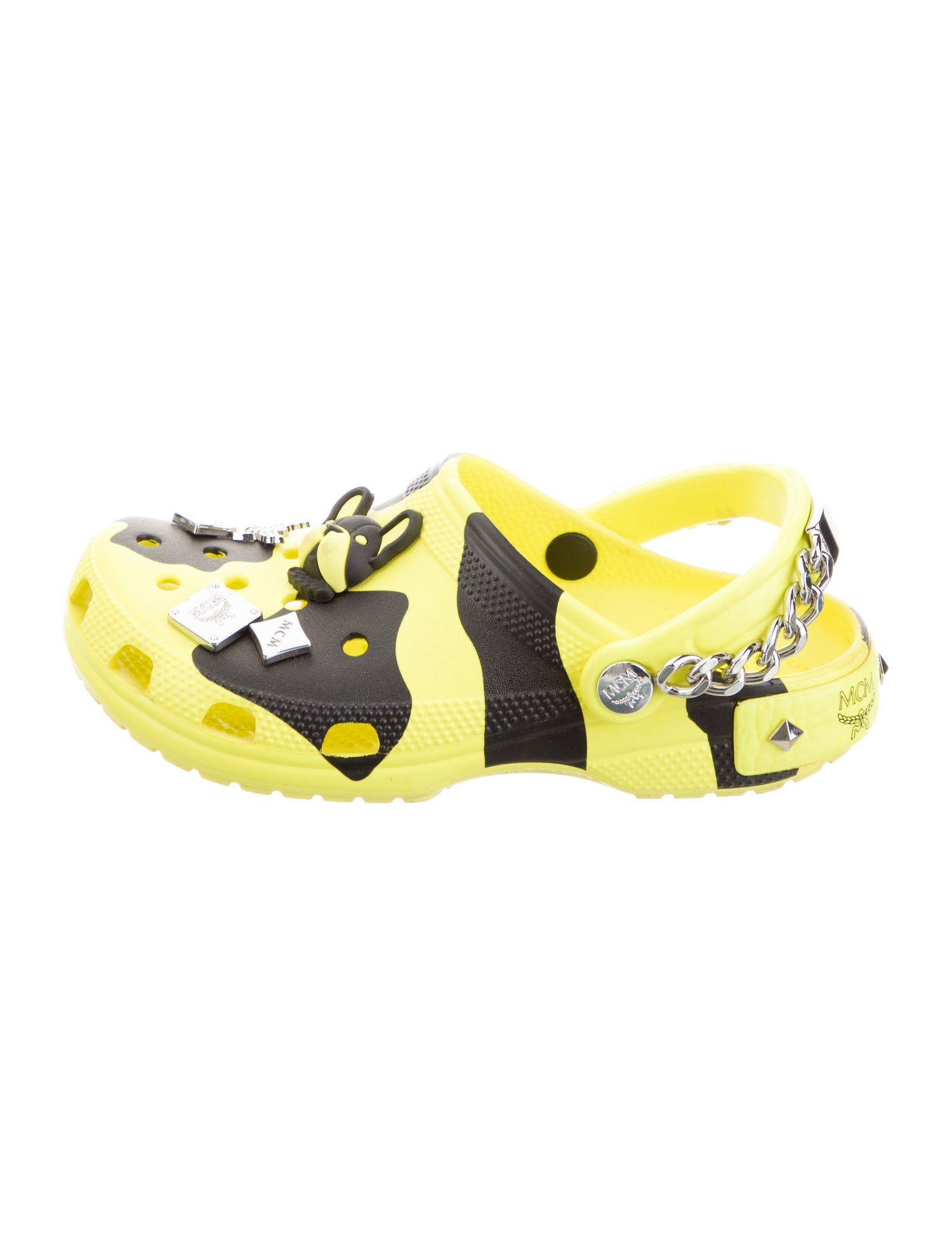 MCM x Crocs Rubber Printed Slippers