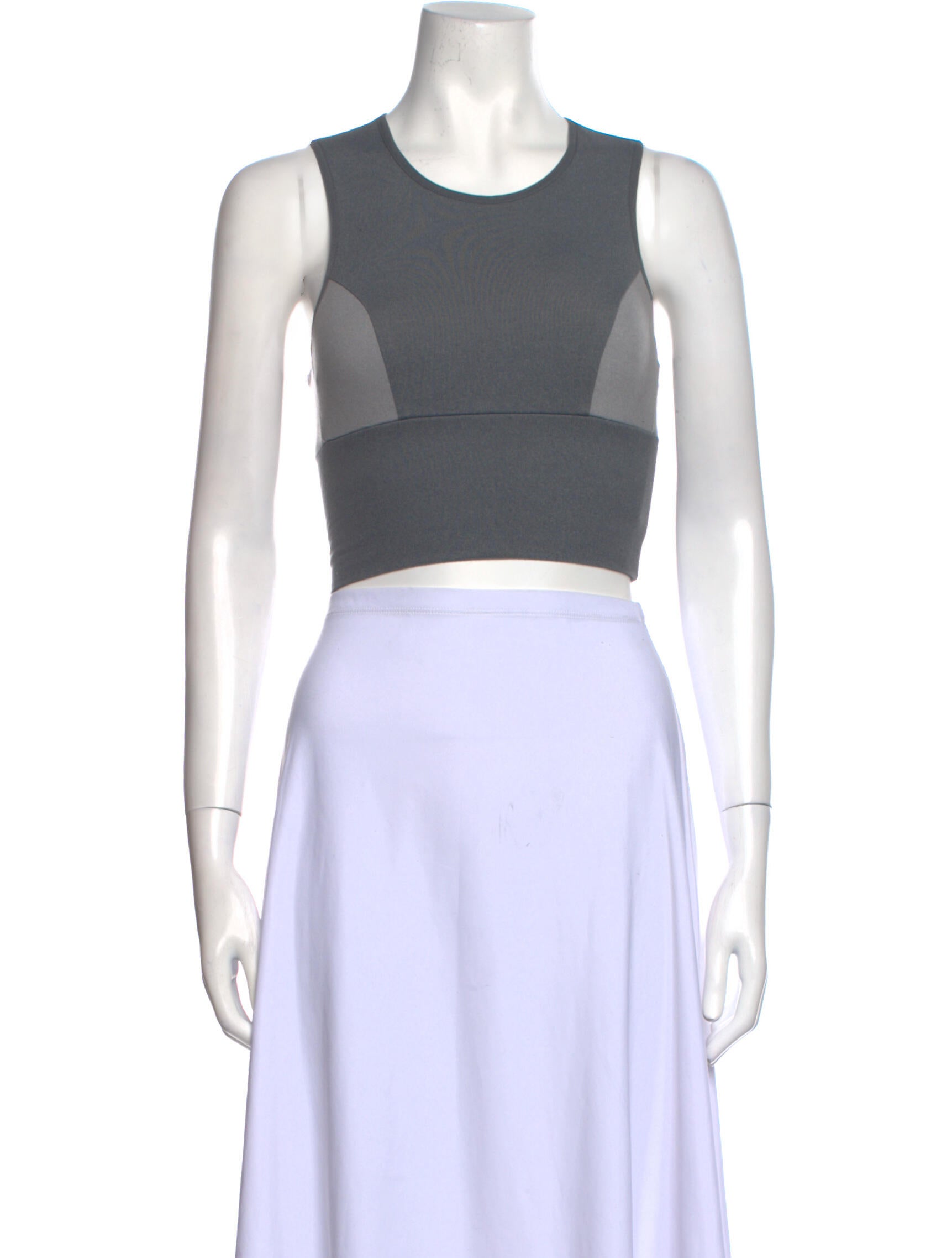 Michi Scoop Neck Sleeveless Crop Top