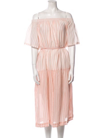 Mii Collection Dresses Off-The-Shoulder Midi Length Dress L