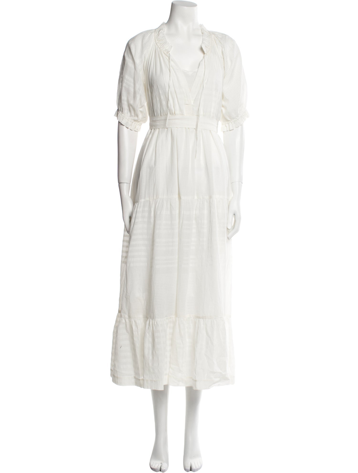 Matteau V-Neck Long Dress w/ Tags - Neutrals Dresses