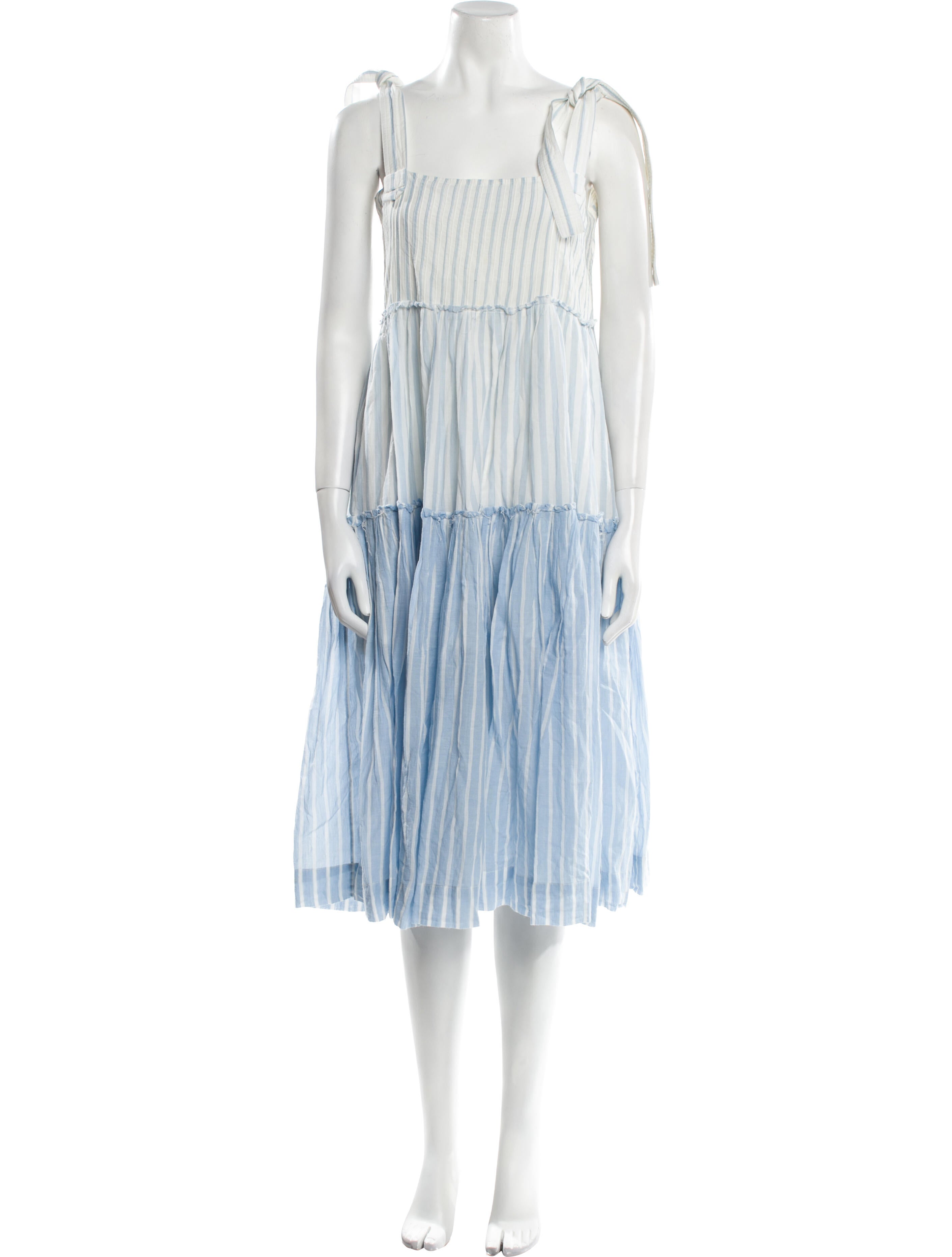 Mii Collection Striped Midi Length Dress