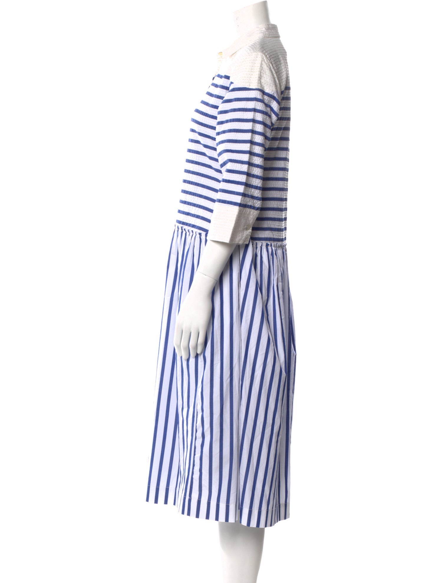 Mii Collection Striped Midi Length Dress
