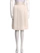 Maille Clu Pleated Accents Knee-Length Skirt