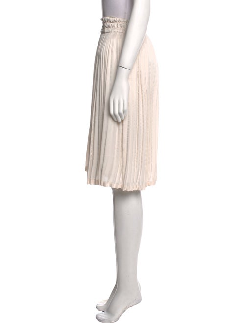 Maille Clu Pleated Accents Knee-Length Skirt